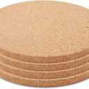 Juvale Trivets for Hot Dishes - 4-Pack, 9 in x 0.5 in, Brown - Heat Resistant Countertop Cork Pads & Corkboard Circles for Pot & Pan Protection