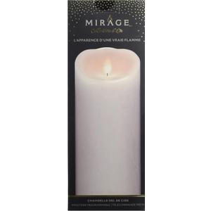 Sterno Home MGT814309WH00 White Wax Pillar with Timer