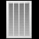 HVAC Premium 16 x 25 Duct Opening Steel Return Air Filter Grille, for 1-inch Filter, Removable Door, Flat Stamped HVAC Vent Cover Grille, Outer Dimensions 18.5 x 27.5