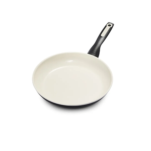 GreenPan Rio Healthy Ceramic Nonstick 10" Frying Pan Skillet, PFAS-Free, Dishwasher Safe, White