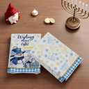 XCHI Hanukkah Snowman Chanukah Menorah Snowflakes Kitchen Towels Dish Towels 18x26 Inch Home Kitchen Decorations Hand Towels Set of 2 Drying Dishcloth