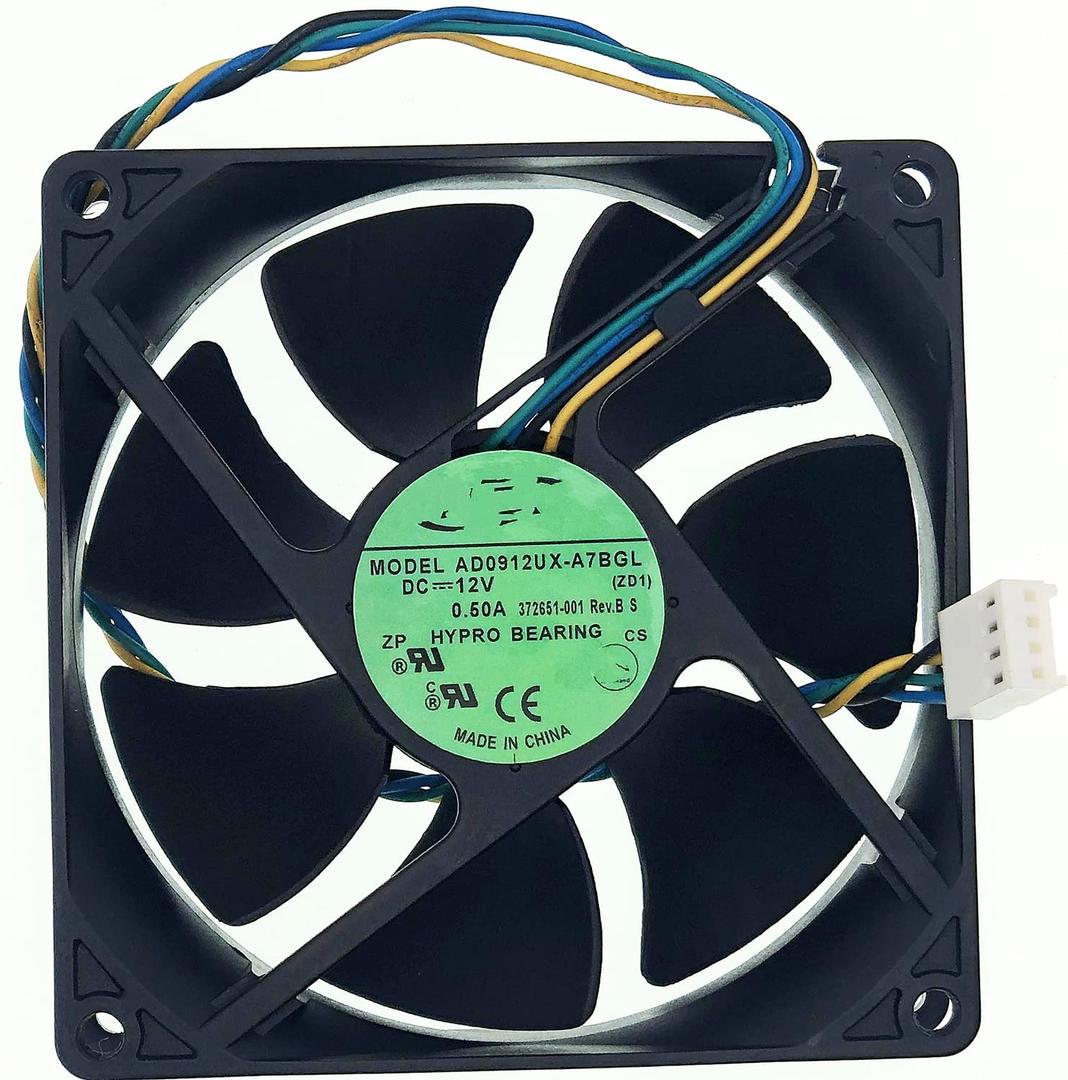 for AD0912UX-A7BGL DC12V 0.50A 4-PIN/4-WIRE 90x90x25mm Case Fan, CPU case Cooling Fan for HP Computer