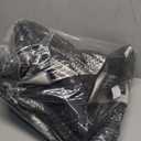 Area Rug 5x7 Rug Machine Washable Non-Slip Low Pile Print Pattern Western Rug for Living Room Bedroom Entryway Tribal Series -Black