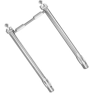 Uniflasy 69785 18 Inch Grill Burner for Weber Spirit I & II 200 Series Spirit E-210 E-220 Spirit S-210, S-220 Gas Grills with Up Front Control Tube Pipe 304 Stainless Steel