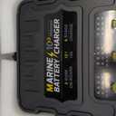 3 Bank Marine Battery Charger, 12V 30A (10A/Bank) Smart Waterproof Onboard Boat Battery Charger, Battery Maintainer & Desulfator for SLA/AGM/Lithium (LiFePO4), Calcium and Deep-Cycle Batteries