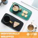 1000Pcs Disposable Wood Coffee Stir Sticks Stirrers Individually Paper Wrapped Coffee Tea Beverage Stirrers Stirrings 5.5 Inch,140mm (Natural color)