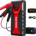 DBPOWER 3000A/80.66Wh Portable Car Jump Starter (UP to 10.0L Gas/8.0L Diesel Engines) 12V Auto Lithium-Ion Battery Booster with Smart Clamp Cables, Quick Charge, and LED, Storage (compact)