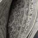 FMFUNCTEX 6x9 Washable Area Rug Blue Vintage Neutral Distressed Large Non Slip Carpet for Living Room Bedroom Soft Low Pile Indoor Mat Retro Floral Throw Rug for Dining Room Kitchen Office Nursery