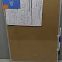 Cork Bulletin Board, 36 X 24 Inches White Magnetic Dry Erase Board, Large Wall Mounted Message Vision Notice Memo Pin Board for Office, Home and School