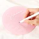 Geelin 2 Pcs 6 Inch Newborn Announcement Sign for Hospital Acrylic Birth Announcement Sign Baby Name Milestone Plaques DIY with 14 Sheets Alphabet Stickers for Photo Props Baby Shower(Pink)