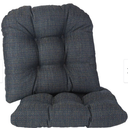 Klear Vu Gripper Tyson Dining Chair Cushion Set - Set of 2 - Navy