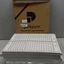 Pinkpum 6 Pack Closet Organizers Storage Bins, Stackable Plastic Drawer Basket for Clothing, Stackable Storage Bins Shelf Storage Container for Closet Wardrobe Bedroom Bathroom Office White