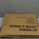 Ledido 4FT Marquee Light Up Letters, Cool White Light Up Letters Large Marquee Letter for Party Decorations, Mosaic Letter J for Balloons, Wedding Birthday Graduation Decor J