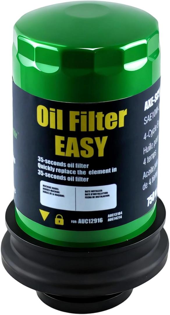 AUC12916 Oil Filter for Compatible with E120, E130, E150, E160, E170, E180,S100-S180 Series Lawn Tractor (35-Second Easy)100 Series Lawn Tractor