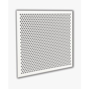 2'x2' White Plastic Perforated Tile with 1/2" Diameter Holes, 3 Pcs