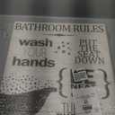 Stupell Industries Rustic Bathroom Rules Sign Wash Hands Typography, Design by Kim Allen (16 x 20)