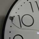 jomparis 12 Inch Wall Clock Silent Non Ticking Battery Operated Quartz Modern Decorative Round Wall Clock for Office Classroom School (Black)