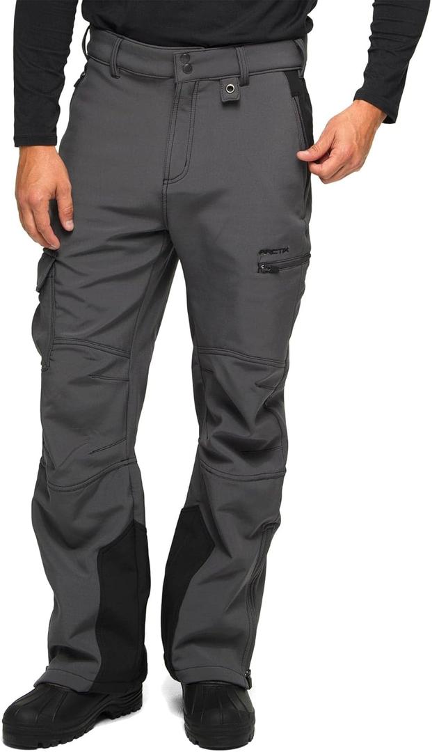 Arctix Men's Advantage Outdoor Quick Dry Fleece Lined Softshell Pants (Charcoal, XL)