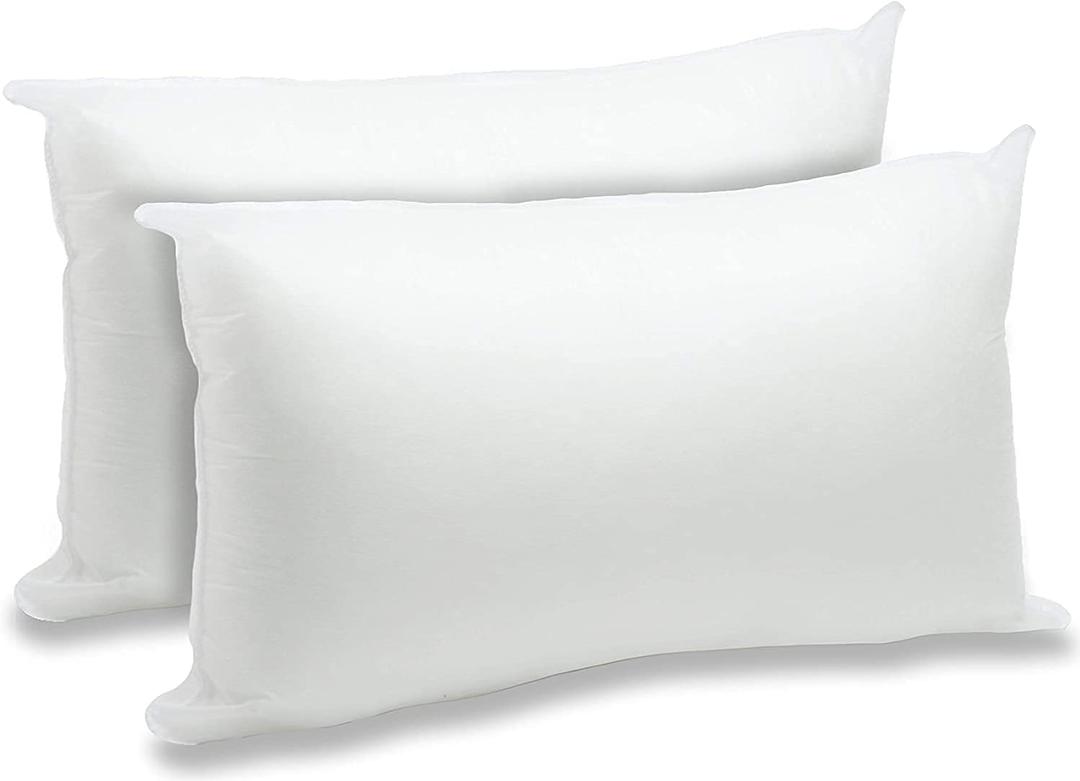 Throw Pillow Inserts (12" x 20"), Cushion Inserts, Hollowfibre Filling for Sofa, Bedding Cushion Pads (Pack of 2)