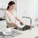 Stone Dish Drying Mat for Kitchen Counter24x16 Collapsible Diatomaceous Earth Mats Quick Drying Absorbent Dish Mat,Non-Slip Countertop & Bath Mat for Dishes Cups Bottles,Light Gray