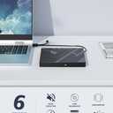 Wbacon 7 in 1 External Blu Ray Drive, External Blueray/DVD Drive for PC with SD/TF Port Blu Ray Burner, Support 100G Disc R/W for PC External Blu Ray Drive for Windows Linux MacOS Laptop Desktop