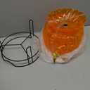 1.3 Gallon Fall Pumpkin Plastic Drink Dispenser with Metal Stand