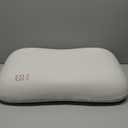 Side Sleeper Pillow  Soft Ergonomic Cervical-Neck-Pillow for Neck Pain Relief, Ice Silk Zipperless Pillowcase, Eco Friendly and Durable Material (White)