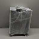 UrbanExplorer 20 Inch Carry On Luggage TSA Approved, Aluminum Frame Zipperless Luggage Carry On with Compartment for Short Trips, ABS+PC Hard Shell Suitcases with Spinner Wheels, Black