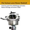 594593 Carburetor Kit Compatible for Briggs and Stratton 594593 796109 17.5hp Carburetor,Nikki Carb 699915 697122,Craftsman 18hp Lawntractor