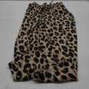 GORGLITTER Women's Wide Leg Cheetah Print Pants High Waist Leopard Animal Pants Casual Palazzo Trousers Outfits (Medium, Khaki)