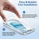 SYNCWIRE Screen Protector for iPhone 15 [6.1 inch], Reinforced Tempered Glass with Easy Installation Frame, Bubble Free, HD Clear, Shatterproof, Scratch Resistant, Case Friendly, 3 Pack