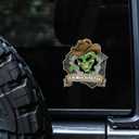 3 x Scary Peeking Alien Coming Out of Your Wherever Bumper Vinyl Decals 5 Inch, Alien Car Sticker for Car Laptop Wall Window.