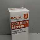 MAGZO Door Draft Stopper, 36 Inch x 2pcs Under Door Draft Blocker Noise Stopper, Weighted Wind Blocker Draft Guard for Bottom of Door, Gray