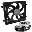 621-601 Engine Cooling Radiator Fan Assembly, Fits for JEE-p Wrangler 2012-2017, for Wrangler JK 2018, Replace 68143894AA 68143894AB 6010277 624080 CF13078