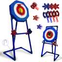 Axe Throwing Game for Backyard Bristle Target for Kids & Adults
Family portable safe octagonal game set with 4 axes & 4 darts, ideal indoor outdoor fun for camping, carnival, parties