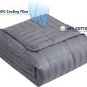 Weighted Blanket Queen Size (60"x80" 20lbs),Ultra Soft and Cozy Cooling Weighted Blanket Queen Size for Adult,Heavy Blanket with Machine Washable Soft Blanket, Stripe Grey