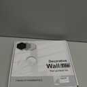 Tilingview 10-Sheet Peel and Stick Backsplash Tile for Kitchen, Self-Adhesive Mosaic Glossy Leaf Stick on Wall Tile with Gaps (Calacatta White)