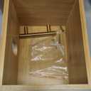 BSSN Face Towel Holder with 60 XL Disposable Wipes, Bamboo Facial Towelettes Container with Drawer and 2 Jars for Cotton Balls, XL Washcloths Organizer for Bathroom Vanity and Makeup Remover