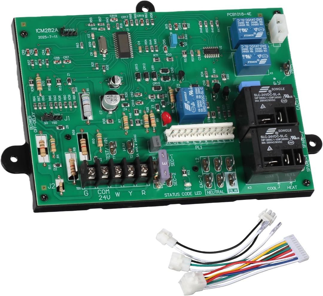 New Updated ICM282A Furnace Control Board Replacement | Compatible for Carrier HK42FZ034 HK42FZ013 HK42FZ004 HK42FZ007 HK42FZ008 HK42FZ009 HK42FZ011 HK42FZ016 | 325878-751 CEPL1311012-01