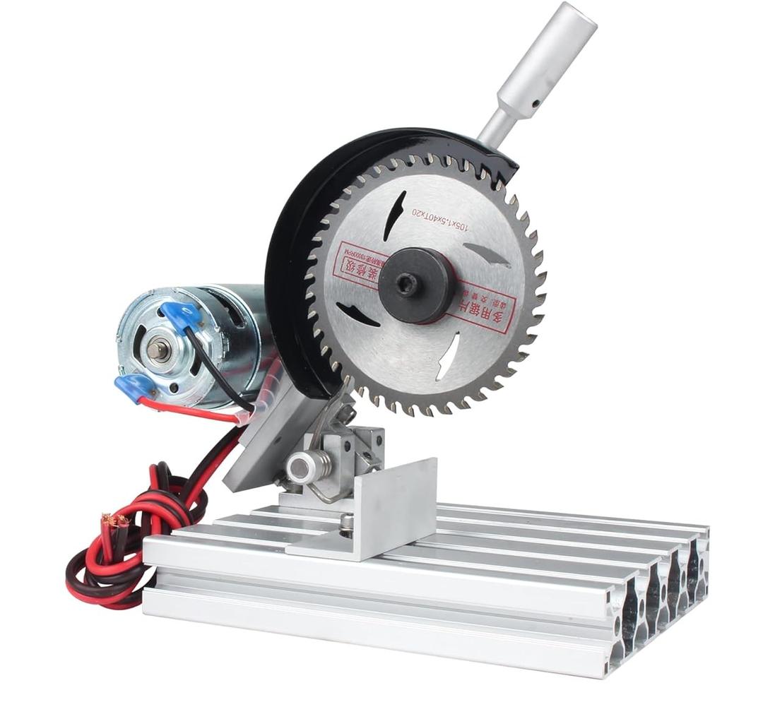 RATTMMOTOR 5" Mini Table Saw for Craft Q99-7 Multipurpose Portable Small Hobby Table Saw Cutting Machine 110-220V, 0-45° Angle Adjustable, 997 Motor 18000RPM for Crafts