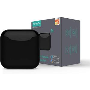 MoesGo WiFi RF IR Universal Remote Controller TV Air Conditioning Smart Home Blaster Infrared RF Appliances Tuya/Smart Life App,Voice Control Alexa Google Home