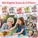 Digital Camera, FHD 4K Digital Point and Shoot Camera with 16X Zoom Anti Shake, 48MP Compact Small Camera with 32GB Card for Boys Girls Kids