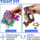1000 Piece Jigsaw Puzzle for Adults - Colorful Rainbow Owl & Autumn Forest, Matte Anti-Glare, Unique-Shape Pieces, 2mm Board, Frame-Worthy 27x19  