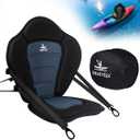 1.97" Extra Thick Kayak Seat, High Back Support Padded Kayak Seats, Universal Paddle Board Seat for SUP with Upgraded Alloy Clips, Heavy Duty Seat for Canoe, Fishing, Sit on Top