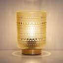 Battery Operated Lamp with Timer, Small Battery Powered Lamp for Bedside, Cordless Table Lamps with LED Warm Bulb, Wireless Lamps for Entryway/Dorm/Office/Patio/Living Room Decor-Amber