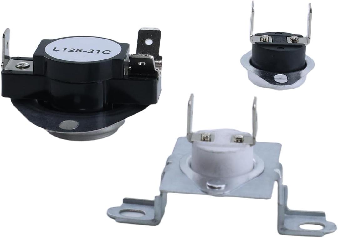 DLE1501W DLEX5101W DLEX8100V DLEX3470V Dryer Thermal Fuse Thermostat Kit | DLEX8000W DLE1101W DLE4870W DLE4801W DLEX2501W DLEY1201W DLEX5680W DLEX6001V; For LG dryers.