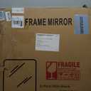 Delma Bathroom Vanity Mirror, Black Framed Bathroom Mirror for Over Sink, High-Definition Bathroom Mirror, Versatile Bathroom Vanity Mirror, Hangs Horizontally or Vertically(30x30, Black)