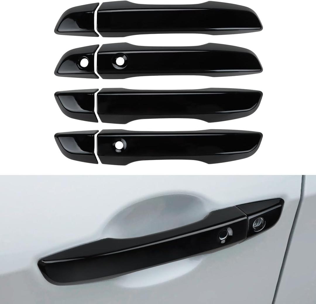 Upgraded Door Handle Cover Compatible for Honda Civic 2021 2020 2019 2018 2017 2016 Accessories Door Handle Protectors for 10th Gen Honda Civic (Glossy Black)