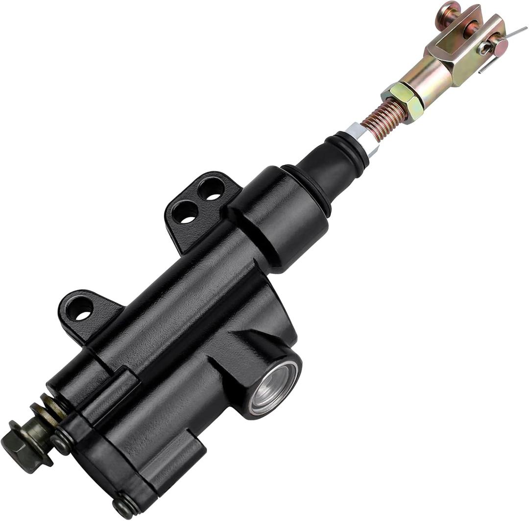 LOCOPOW Rear Brake Master Cylinder for Chinese 50cc 70cc 90cc 110cc 125cc ATV Dirt Pit Bike Quad Taotao Baja BMS Roketa Xpro Apollo SSR Pitster Piranha Sunl NST Kazuma