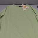 Dokotoo Women's Casual Crew Neck Sweatshirt Loose Soft Long Sleeve Pullover Tops, L, Mint green